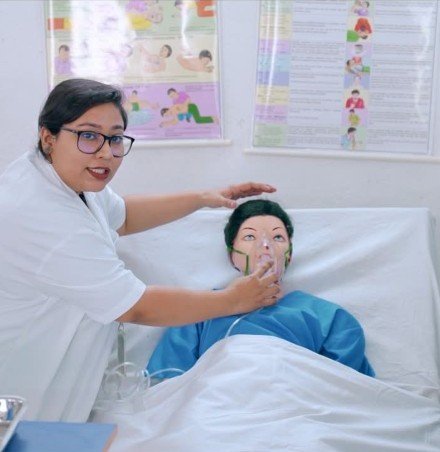 Nursing students in clinical training lab — Salboni Institute of Nursing